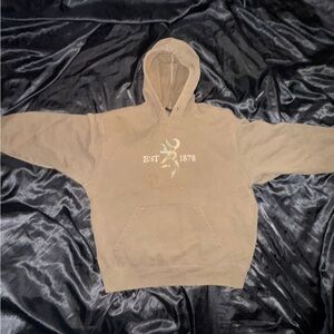 Browning Brown Hoodie with Logo
